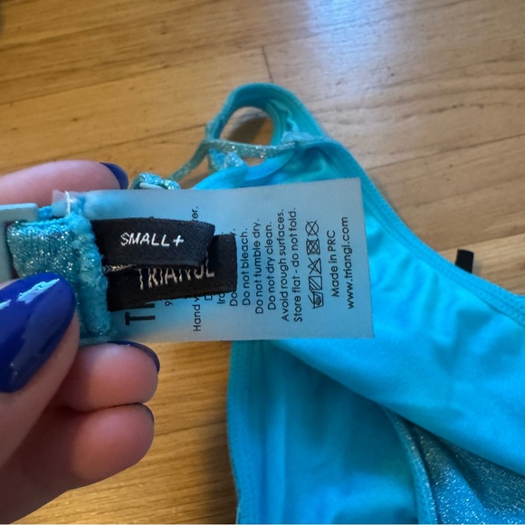 Triangl Blue Glitter Bikini Set - Picture 3 of 5